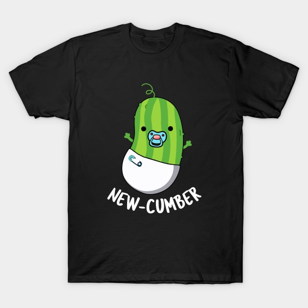 New-cumber Funny Veggie Cucumber Pun T-Shirt by punnybone